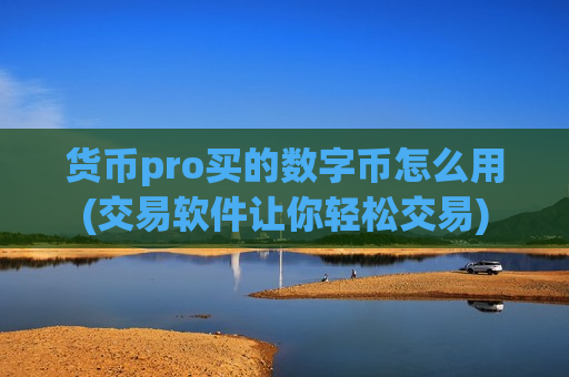 货币pro买的数字币怎么用(交易软件让你轻松交易)-第1张图片-币圈网 货币pro买的数字币怎么用(交易软件让你轻松交易)-第1张图片-币圈网