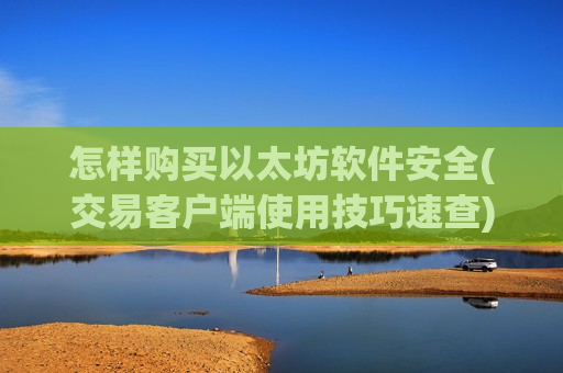 怎样购买以太坊软件安全(交易客户端使用技巧速查)-第1张图片-币圈网