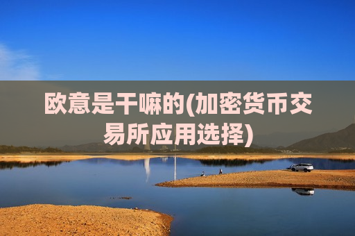 欧意是干嘛的(加密货币交易所应用选择)-第1张图片-币圈网 欧意是干嘛的(加密货币交易所应用选择)-第1张图片-币圈网