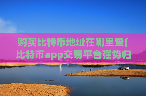 购买比特币地址在哪里查(比特币app交易平台强势归来)-第1张图片-币圈网 购买比特币地址在哪里查(比特币app交易平台强势归来)-第1张图片-币圈网