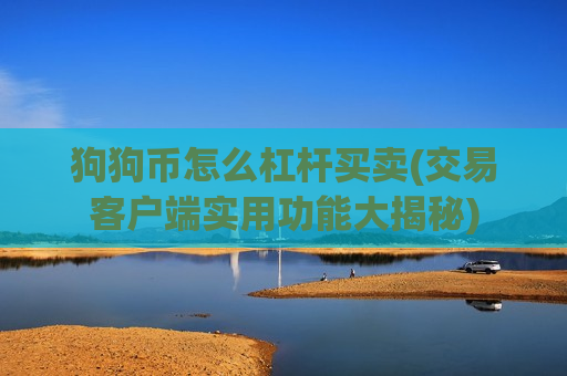 狗狗币怎么杠杆买卖(交易客户端实用功能大揭秘)-第1张图片-币圈网 狗狗币怎么杠杆买卖(交易客户端实用功能大揭秘)-第1张图片-币圈网