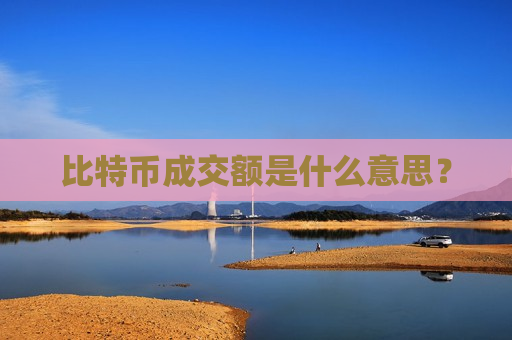 比特币成交额是什么意思？-第1张图片-币圈网