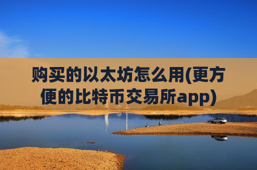 购买的以太坊怎么用(更方便的比特币交易所app)-第1张图片-币圈网