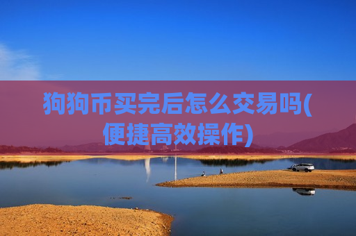 狗狗币买完后怎么交易吗(便捷高效操作)