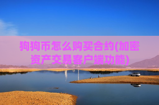 狗狗币怎么购买合约(加密资产交易客户端功能)-第1张图片-币圈网 狗狗币怎么购买合约(加密资产交易客户端功能)-第1张图片-币圈网